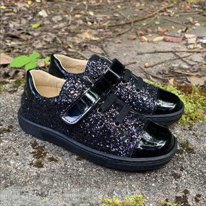 Andanines 221671-11 Black glitter patent School Shoe