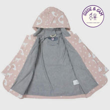 Load image into Gallery viewer, Colour Change Unicorn Dusty Pink Raincoat
