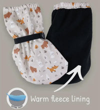 Load image into Gallery viewer, Rain Socks Grey Forest Animals
