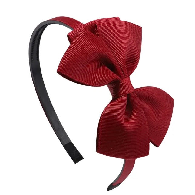 Bowknot Hairband Dark Red