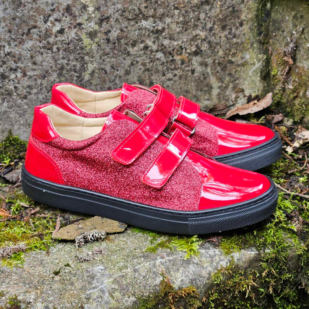 Andanines 242601 Red Glitter School Shoes