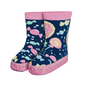 Playshoes Pink Sweets Slipper Socks