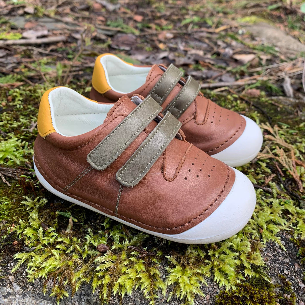 Andanines Pre-Walkers 201189 Tan/Yell/Gre Leather