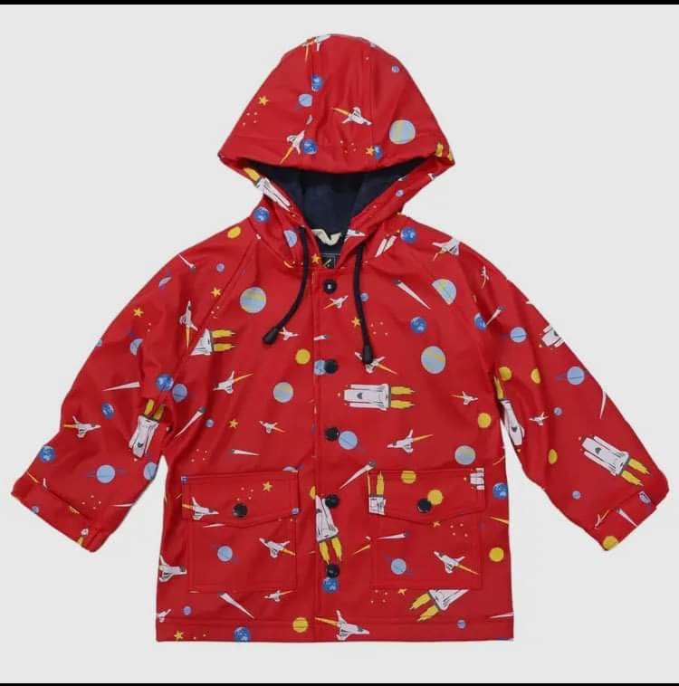 Space Red Raincoat