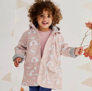 Colour Change Unicorn Dusty Pink Raincoat