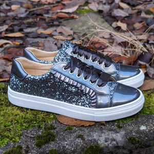 Andanines 212755 Grey Patent Glitter