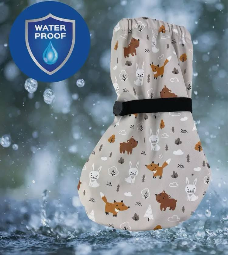 Rain Socks Grey Forest Animals