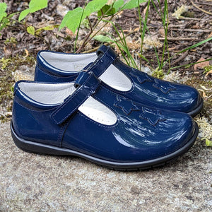 Andanines 232676-4 Navy Patent School Shoes