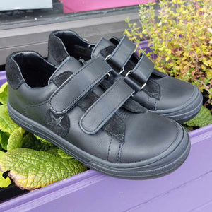 Bopy Vafipatch Black Leather School Shoes